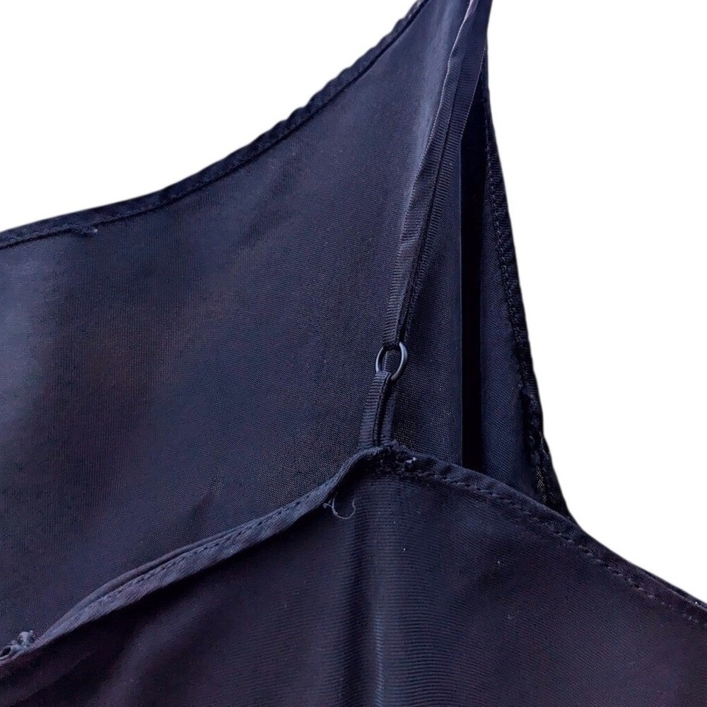 6 J. Crew Women Black Gwyneth Silky CBK Rachel Friends CBK Slip Dres Minimalist - Picture 7 of 11